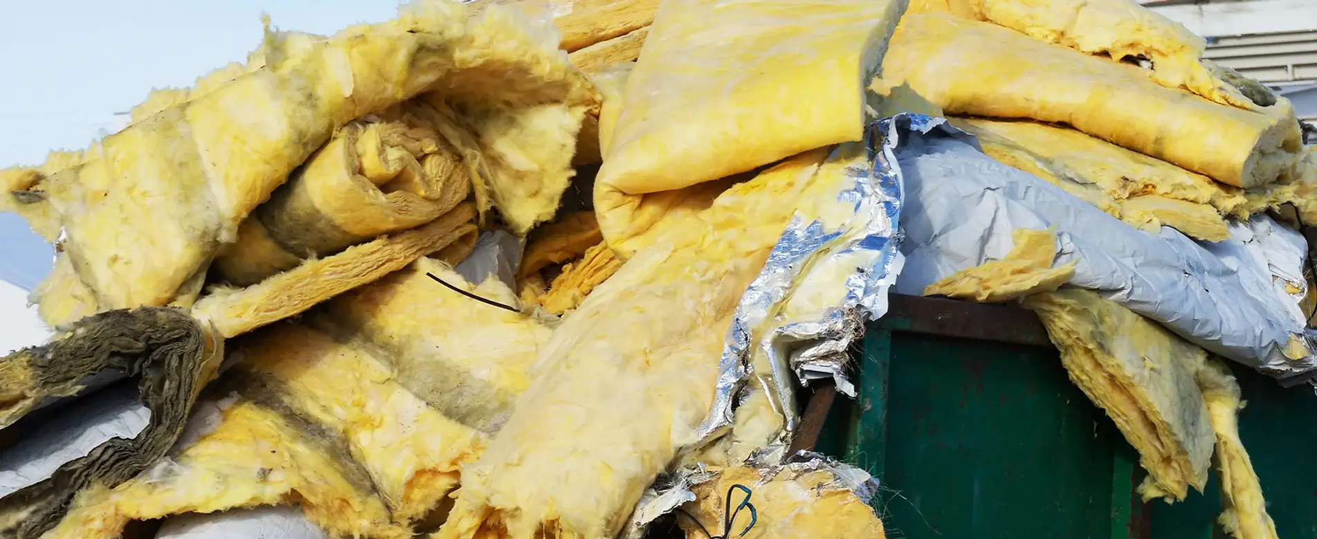 Spray foam insulation applied to wall cavities
